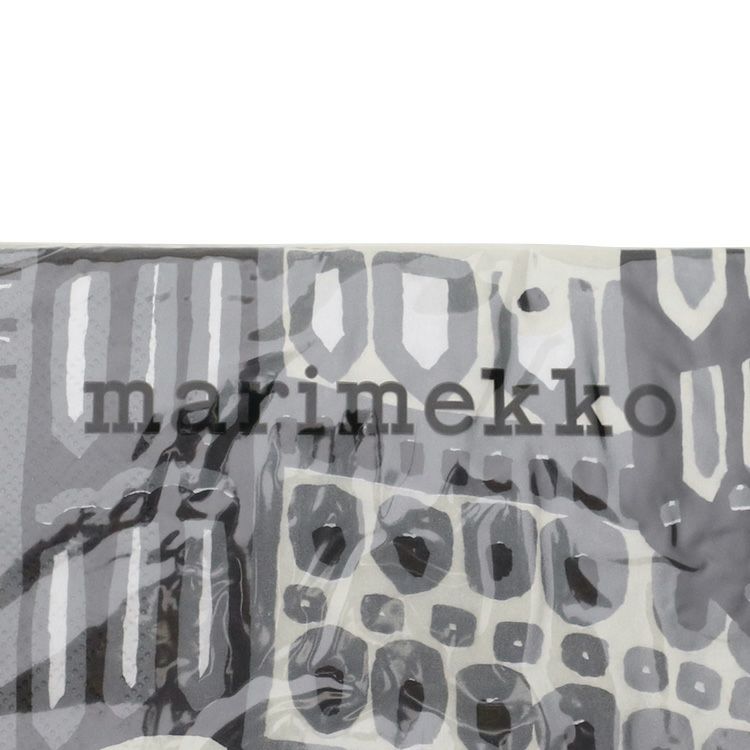 マリメッコ（marimekko） クミセヴァ/KUMISEVA ペーパーナプキン グレー