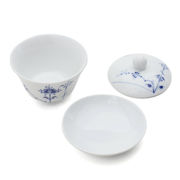 ロイヤルコペンハーゲン（Royal Copenhagen） ブルーパルメッテ/Blue Palmette 蓋つき カップ＆ソーサー ペア 210ml