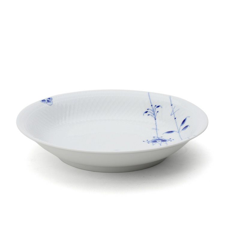 ロイヤルコペンハーゲン（Royal Copenhagen） ブルーパルメッテ/Blue Palmette ディーププレート 23cm