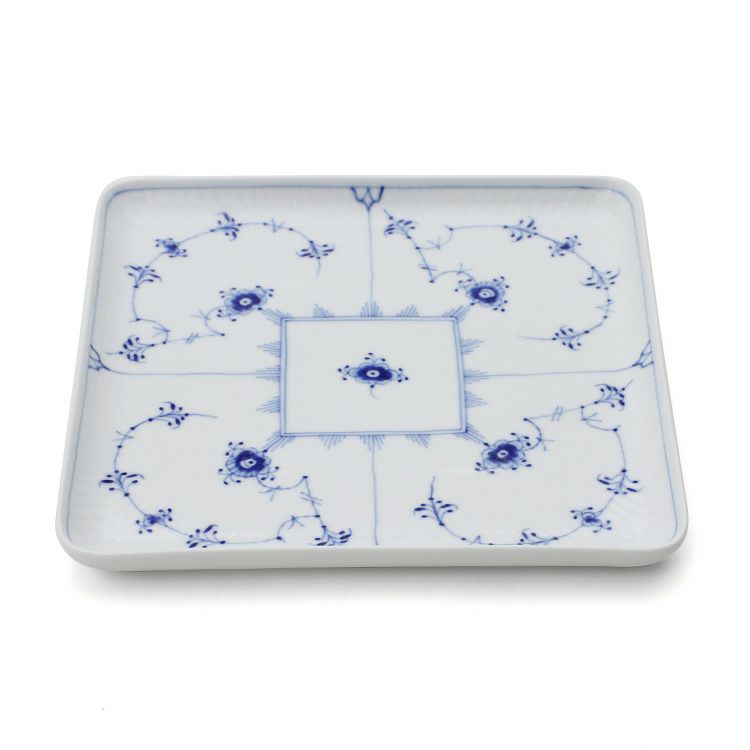 ロイヤルコペンハーゲン（Royal Copenhagen） ブルーフルーテッド プレイン/Blue Fluted Plain スクエアディッシュ 20ｃｍ