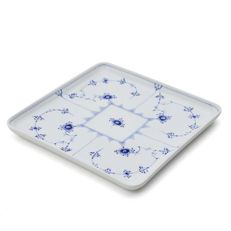 ロイヤルコペンハーゲン（Royal Copenhagen） ブルーフルーテッド プレイン/Blue Fluted Plain スクエアディッシュ 20ｃｍ