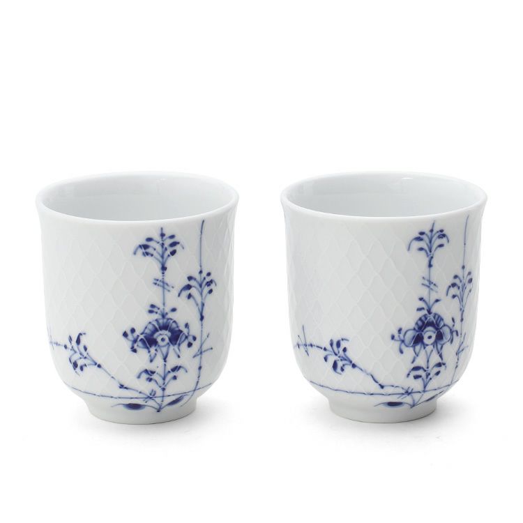 ロイヤルコペンハーゲン（Royal Copenhagen） ブルーパルメッテ/Blue Palmette カップ ペア 200ml