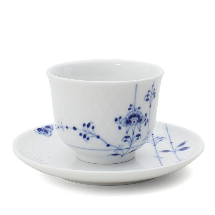ロイヤルコペンハーゲン（Royal Copenhagen） ブルーパルメッテ/Blue Palmette ペアティーセット 125ml