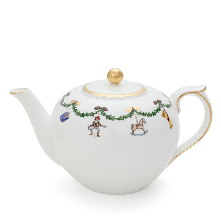ロイヤルコペンハーゲン（Royal Copenhagen） スターフルーテッド クリスマス/Star Fluted Christmas ティーポット 1200ml