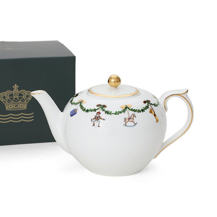 ロイヤルコペンハーゲン（Royal Copenhagen） スターフルーテッド クリスマス/Star Fluted Christmas ティーポット 1200ml