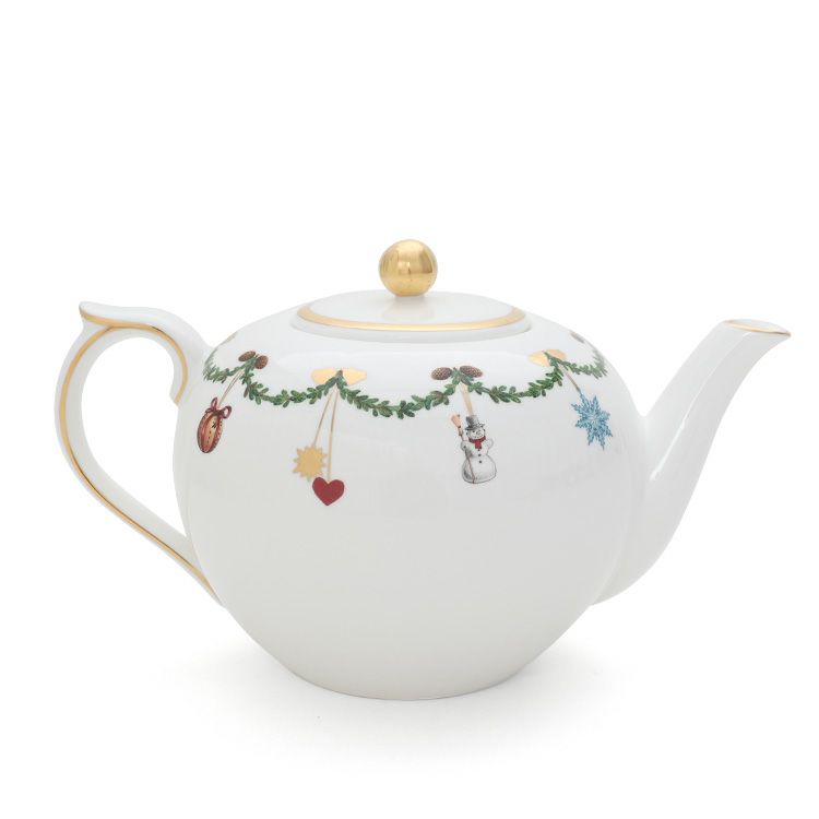 ロイヤルコペンハーゲン（Royal Copenhagen） スターフルーテッド クリスマス/Star Fluted Christmas ティーポット 1200ml