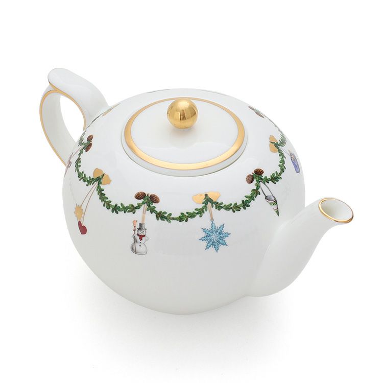 ロイヤルコペンハーゲン（Royal Copenhagen） スターフルーテッド クリスマス/Star Fluted Christmas ティーポット 1200ml