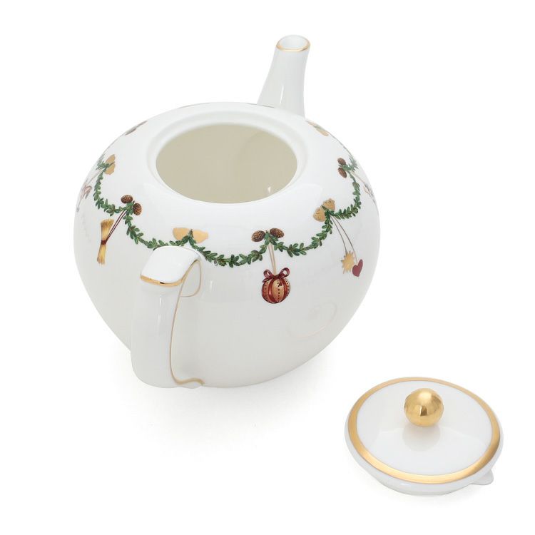 ロイヤルコペンハーゲン（Royal Copenhagen） スターフルーテッド クリスマス/Star Fluted Christmas ティーポット 1200ml