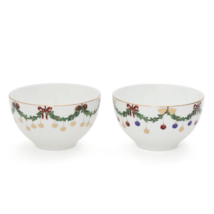 ロイヤルコペンハーゲン（Royal Copenhagen） スターフルーテッド クリスマス/Star Fluted Christmas ボウル 300ml ペア