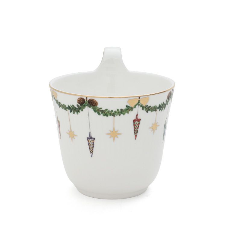 ロイヤルコペンハーゲン（Royal Copenhagen） スターフルーテッド クリスマス/Star Fluted Christmas ハイハンドルマグカップ