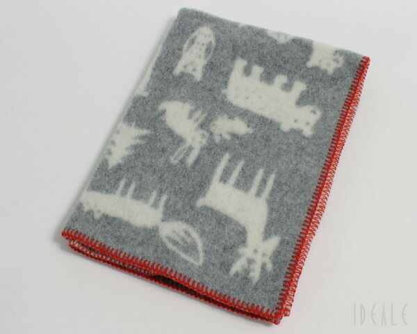 クリッパン（KLIPPAN） フォレスト/FOREST ウールミニブランケット グレー