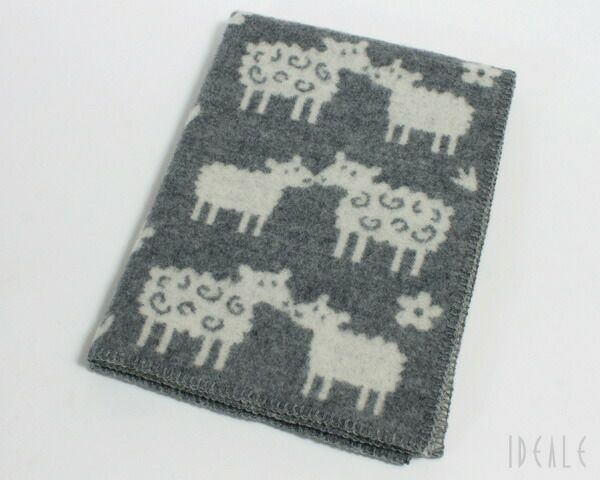 クリッパン（KLIPPAN） ロッタのヒツジ ウールブランケット グレー