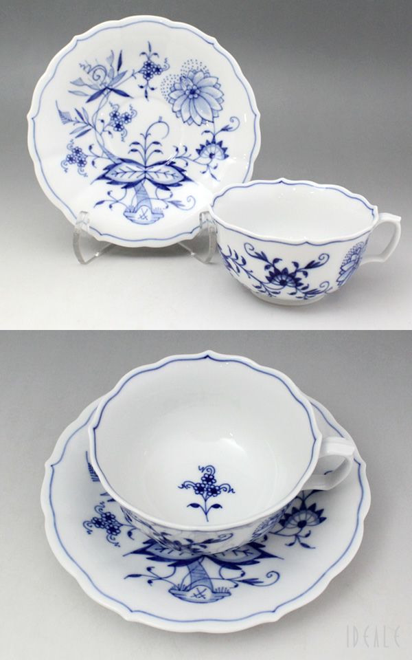 マイセン（Meissen） ブルーオニオン/Blue Onion ティーカップ&ソーサー