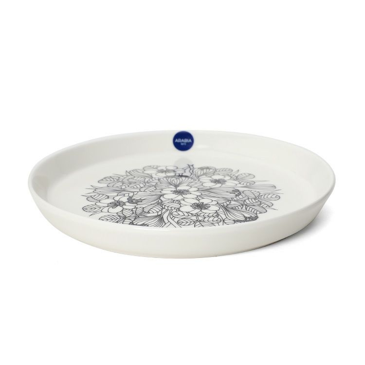 アラビア（ARABIA） クロッカス/Krokus プレート 19cm ブラック