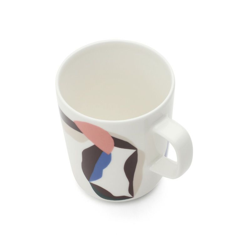 マリメッコ（marimekko） ベリー/BERRY マグカップ 250ml ホワイト/ダークワイン