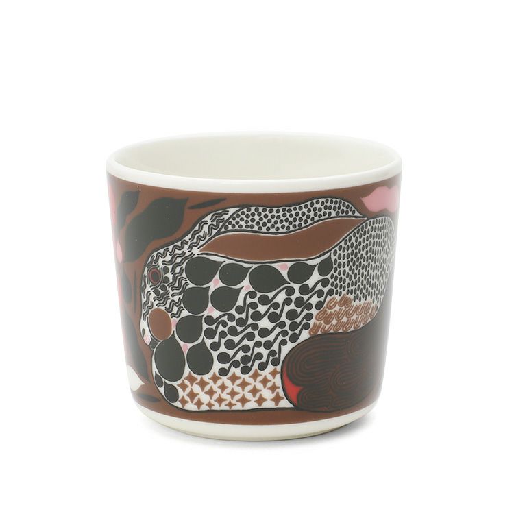 マリメッコ（marimekko） ルサッコ/Rusakko ラテマグ 200ml ブラウン/レッド