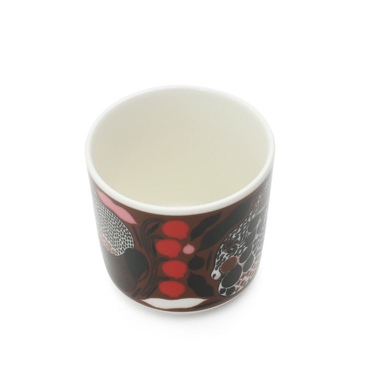 マリメッコ（marimekko） ルサッコ/Rusakko ラテマグ 200ml ブラウン/レッド