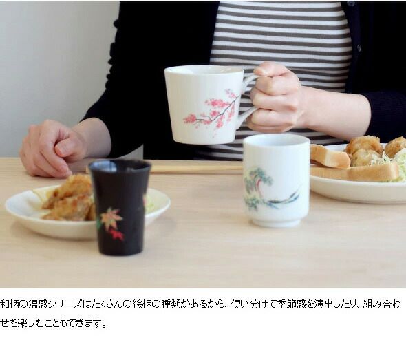 丸モ高木陶器 温感湯呑み