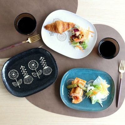 カネサン1893（KANESAN1893） ハナトハ ナデ角大皿