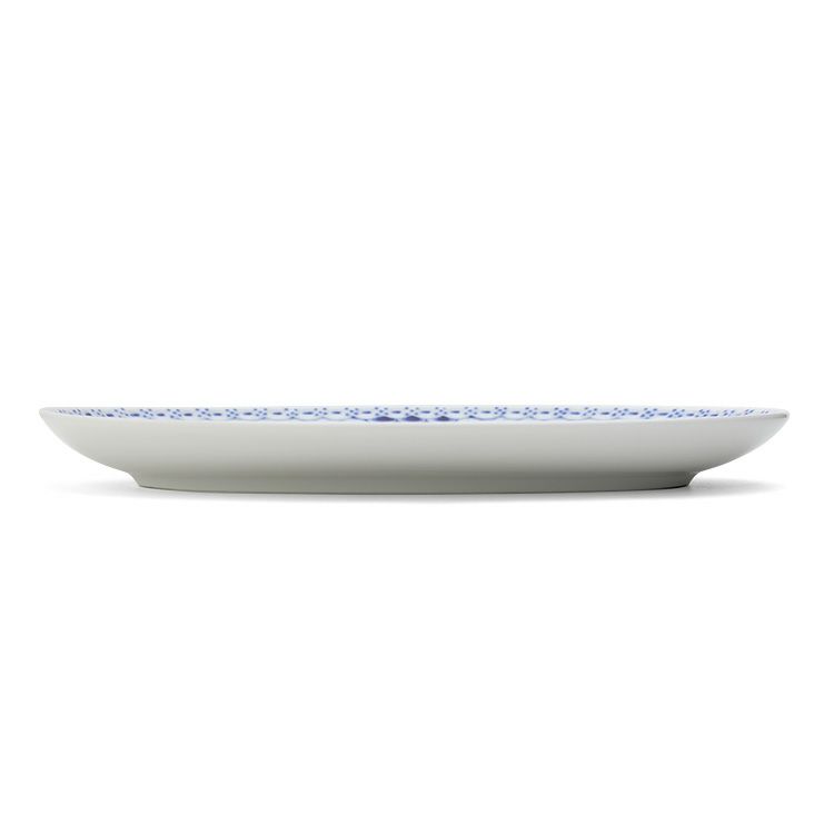 ロイヤルコペンハーゲン（Royal Copenhagen） ブルーフルーテッド ハーフレース/Blue Fluted Half Lace オーバルディッシュ 23.5×15cm