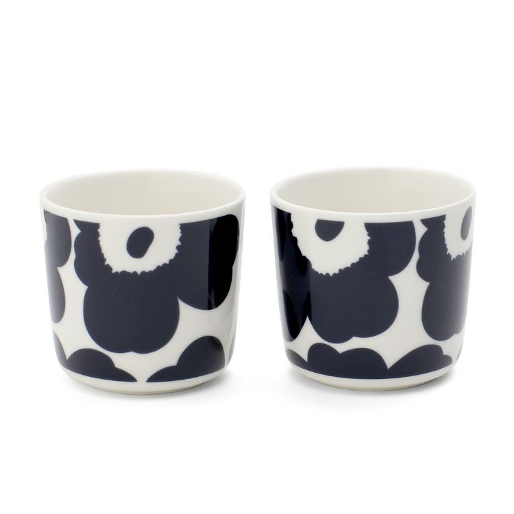 マリメッコ（marimekko） ウニッコ/UNIKKO ラテマグ 200ml ダークブルー/ホワイト