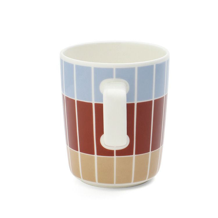 マリメッコ（marimekko） ティイリスキヴィ/Tiiliskivi マグカップ 250ml ブラウン/ライトブルー