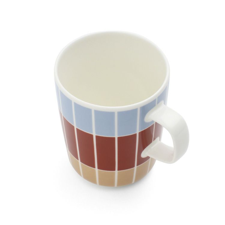 マリメッコ（marimekko） ティイリスキヴィ/Tiiliskivi マグカップ 250ml ブラウン/ライトブルー