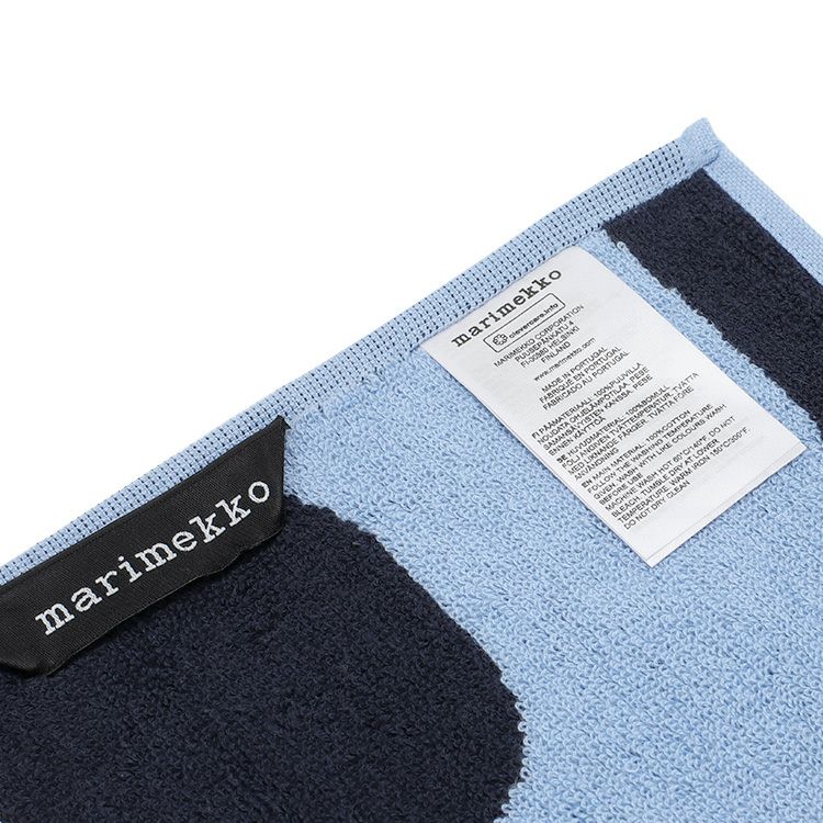マリメッコ（marimekko） セイレーニ/SEIREENI ミニタオル 30×30cm ダークブルー/ライトブルー