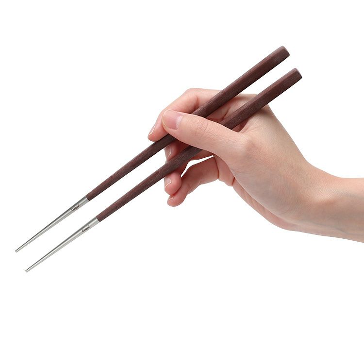 クチポール（Cutipol） クーベ/KUBE 箸 + 箸置きセット ブラウン