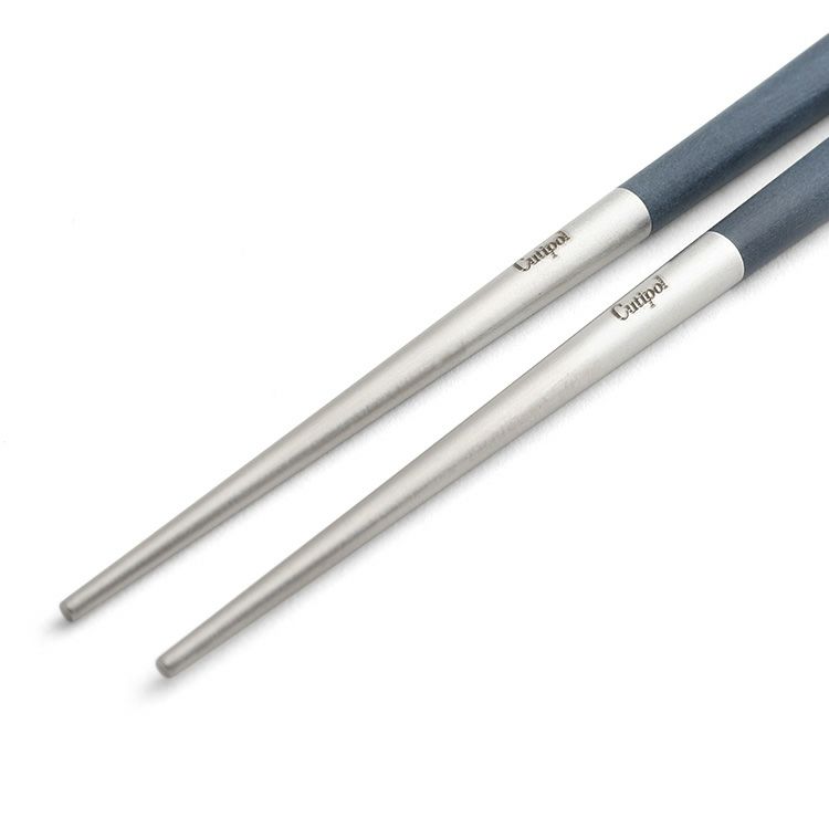 クチポール（Cutipol） クーベ/KUBE 箸 + 箸置きセット ブルー