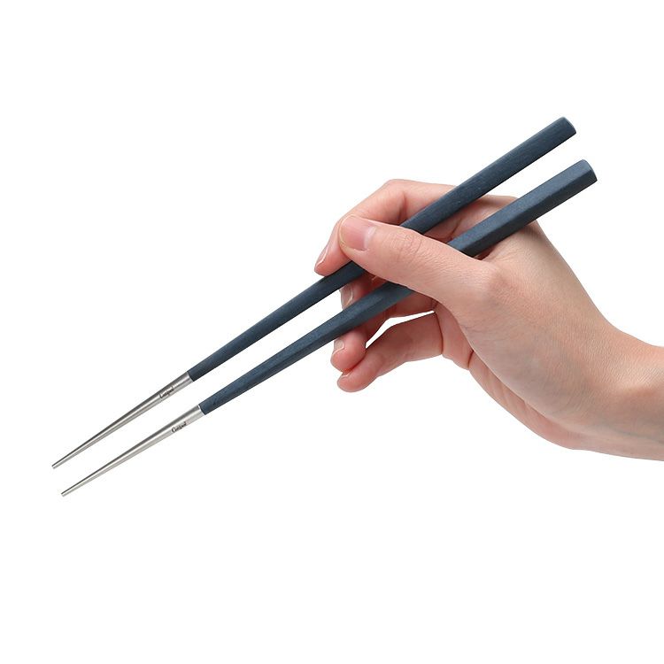 クチポール（Cutipol） クーベ/KUBE 箸 + 箸置きセット ブルー