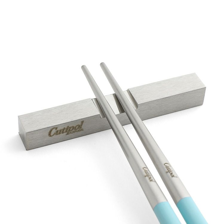 クチポール（Cutipol） クーベ/KUBE 箸 + 箸置きセット ターコイズ