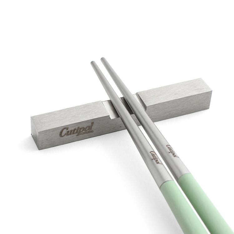 クチポール（Cutipol） クーベ/KUBE 箸 + 箸置きセット セラドン