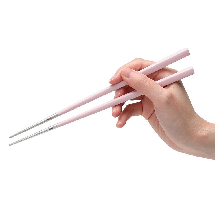 クチポール（Cutipol） クーベ/KUBE 箸 + 箸置きセット ピンク