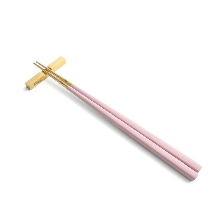 クチポール（Cutipol） クーベ/KUBE 箸 + 箸置きセット ピンクマットゴールド