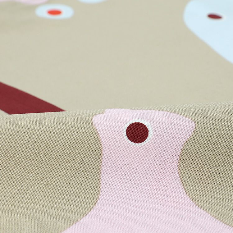 マリメッコ（marimekko） ルッラ/Rulla トートバッグ ベージュ/レッド/ライトブルー