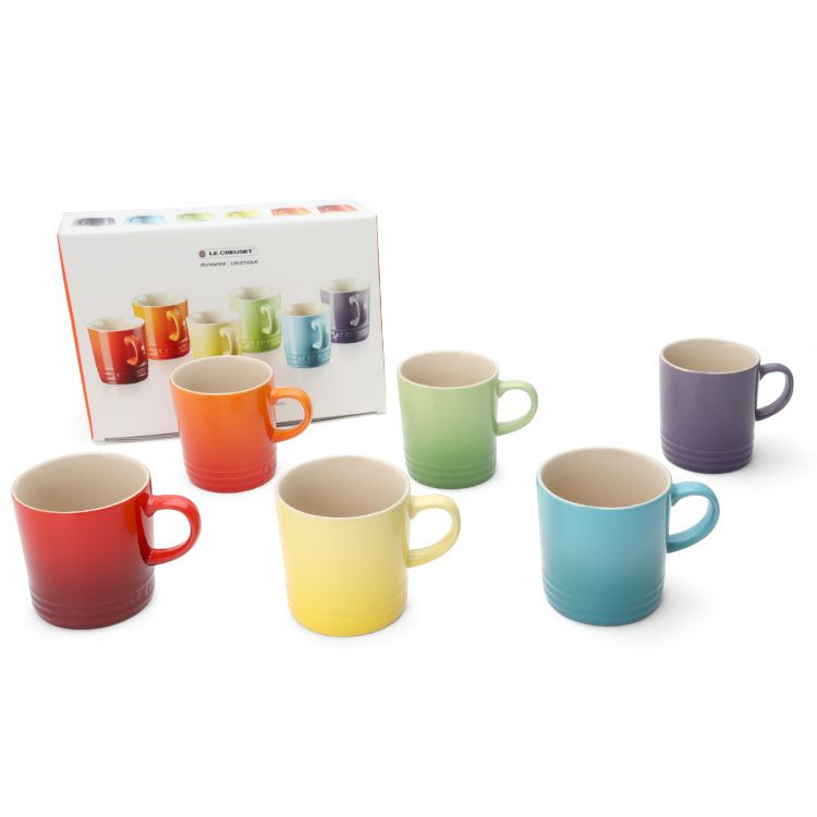 ル・クルーゼ（Le Creuset） マグカップ 350ml 6個セット カラーアソート