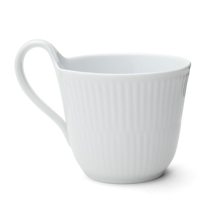 ロイヤルコペンハーゲン（Royal Copenhagen） ホワイトフルーテッド プレイン/White Fluted Plain ハイハンドルマグ 240ml