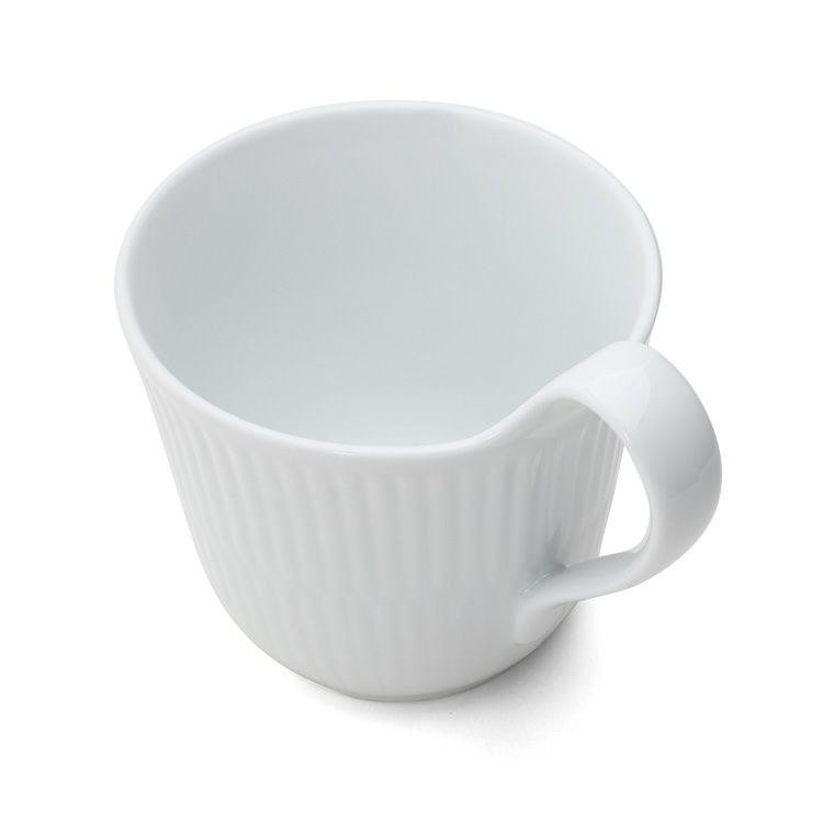 ロイヤルコペンハーゲン（Royal Copenhagen） ホワイトフルーテッド プレイン/White Fluted Plain ハイハンドルマグ 240ml