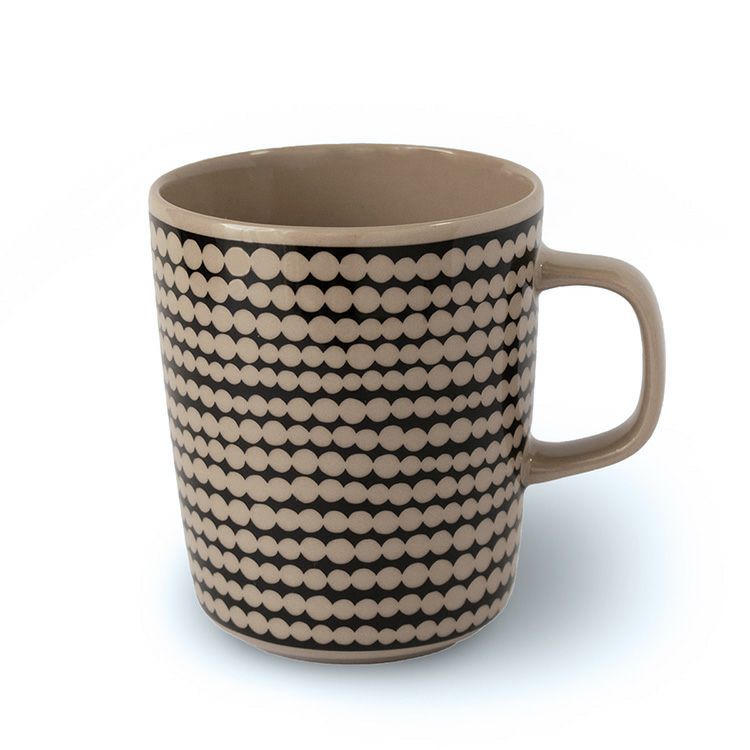 マリメッコ（marimekko） シイルトラプータルハ/SIIRTOLAPUUTARHA マグカップ 250ml ブラック/テラ