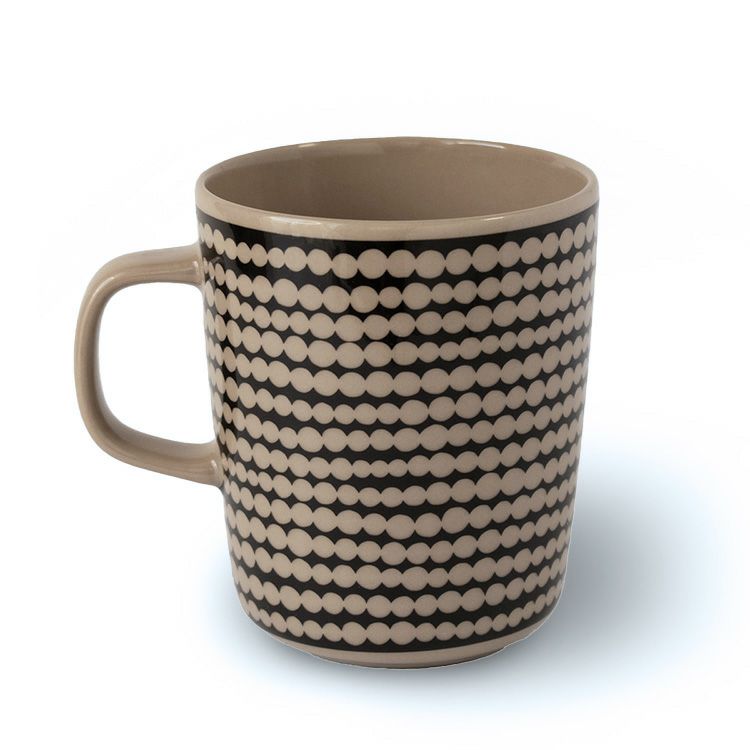 マリメッコ（marimekko） シイルトラプータルハ/SIIRTOLAPUUTARHA マグカップ 250ml ブラック/テラ