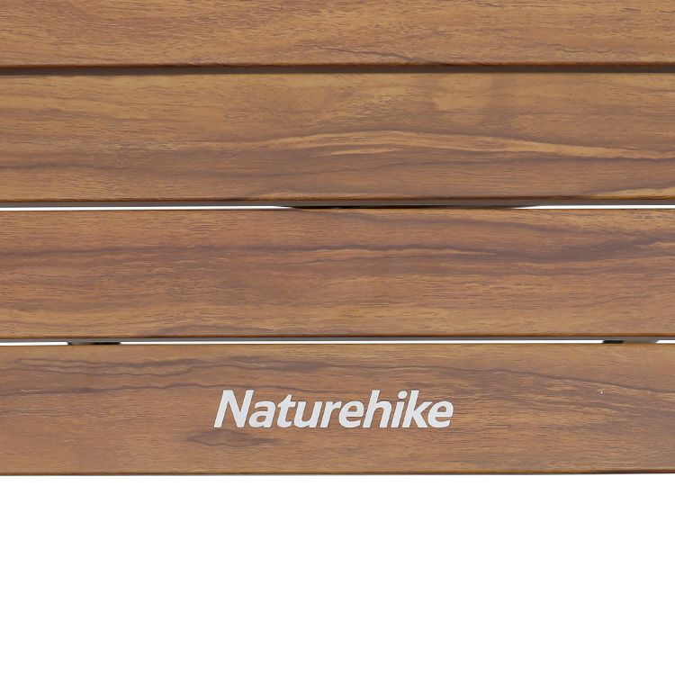 ネイチャーハイク（Naturehike） テレスコピックテーブル（木目調） Lサイズ