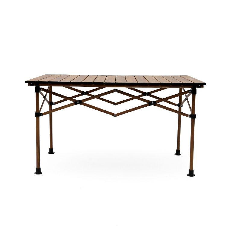 ネイチャーハイク（Naturehike） テレスコピックテーブル（木目調） Mサイズ