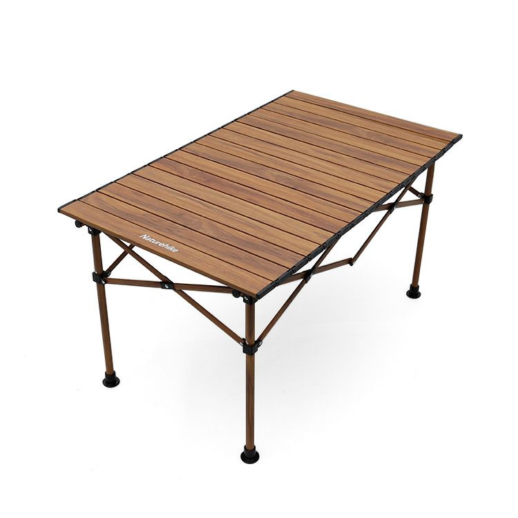 ネイチャーハイク（Naturehike） テレスコピックテーブル（木目調） Mサイズ