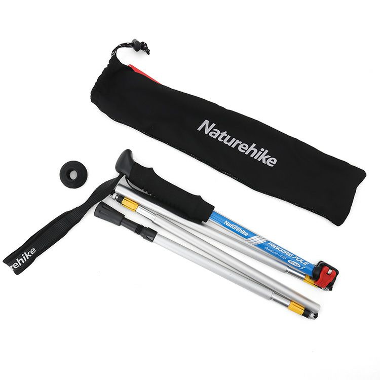 ネイチャーハイク（Naturehike） トレッキングポール 5-Node ブルー