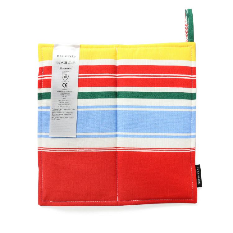 マリメッコ（marimekko） パラーティ（パレード）/PARAATI ポットホルダー マルチカラー/ホワイト