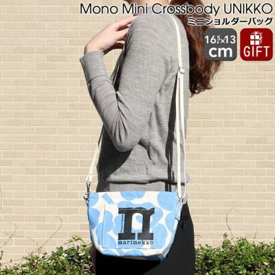 マリメッコ（marimekko） ウニッコ/UNIKKO ショルダーバッグ コットン/ライトブルー