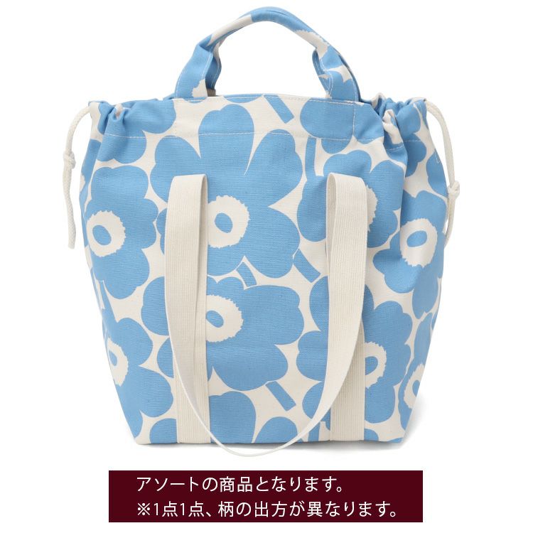 マリメッコ（marimekko） ウニッコ/UNIKKO モノシティトート ショルダーバック コットン/ライトブルー