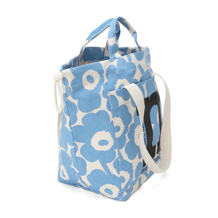 マリメッコ（marimekko） ウニッコ/UNIKKO モノシティトート ショルダーバック コットン/ライトブルー
