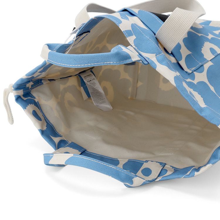 マリメッコ（marimekko） ウニッコ/UNIKKO モノシティトート ショルダーバック コットン/ライトブルー